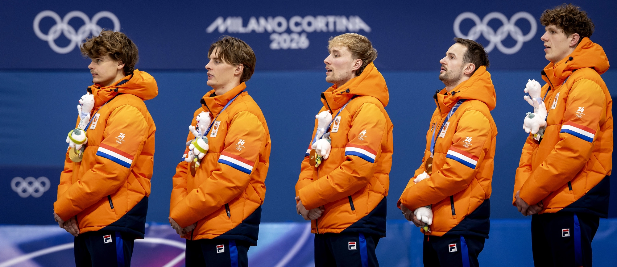 Itzhak de Laat op het podium